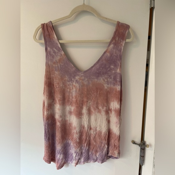 Splendid Tops - Splendid Purple Tie-die Tank Top